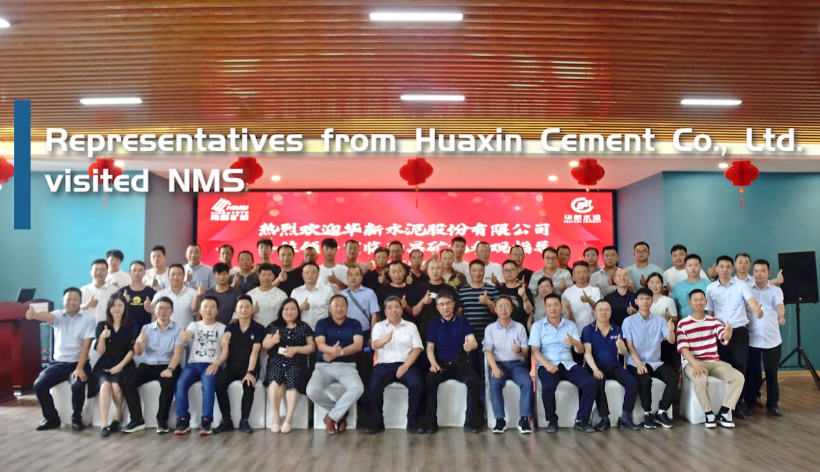 Representatives from Huaxin Cement visited NMS