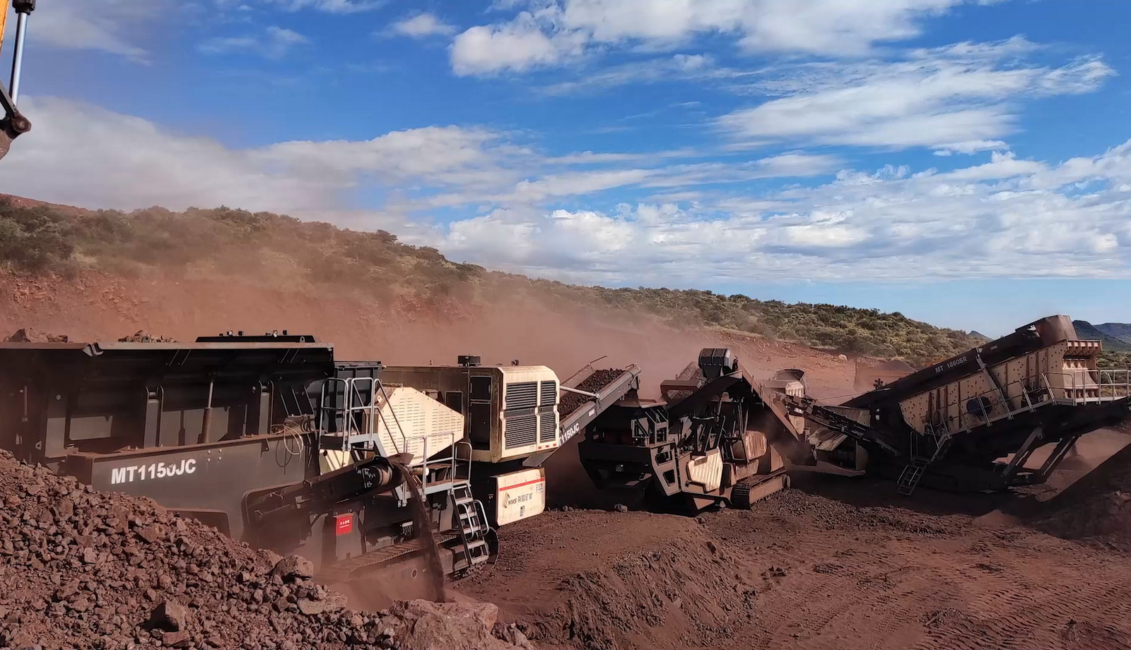 NMS Tracked Mobile Crushing & Screening Plants Assist a Metal Mine Project in South Africa
