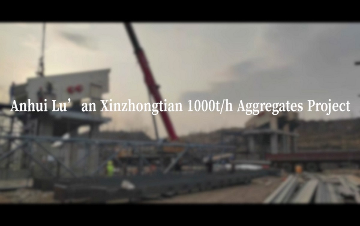 Anhui Lu’an Xinzhongtian 1000t/h Aggregates Project