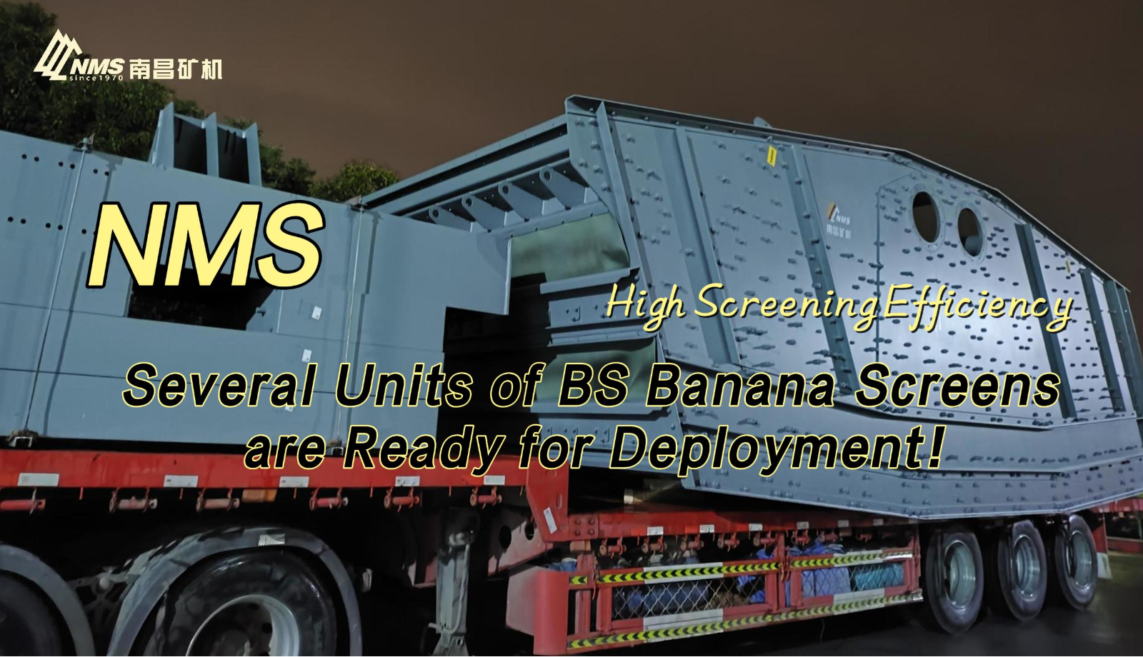 Several Units of BS Banana Screens from NMS are Ready for Deployment!